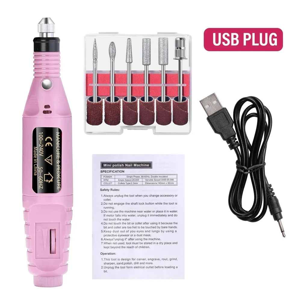 Mini Electric Nail Drill Machine